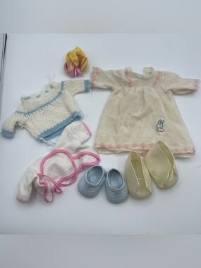 Vintage 1960s baby doll clothes lot clothing shoes